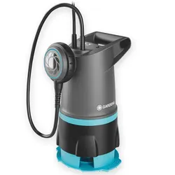 Gardena 20000 BASIC - 2-in-1-Klar-/Schmutzwasser-Tauchpumpe - mit Schwimmschalter