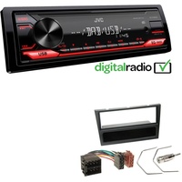 JVC 1-DIN Digital Media Autoradio DAB+ USB AUX für Opel Corsa C 2000-2004