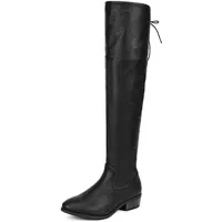 DREAM PAIRS Overknees Damen Schwarz 36,5