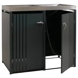 MCW Mülltonnenverkleidung MCW-O67 125 x 84 cm anthrazit