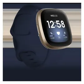 Fitbit Versa 3 nachtblau/aluminium softgold