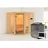 Karibu Amelia 1 inkl. 9 kW Bio-Kombiofen + ext. Steuerung