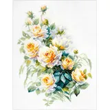 Marussia Magic Needle Kreuzstich Stickpackung Die Königin der Blumen, Zählmuster, 26x35cm