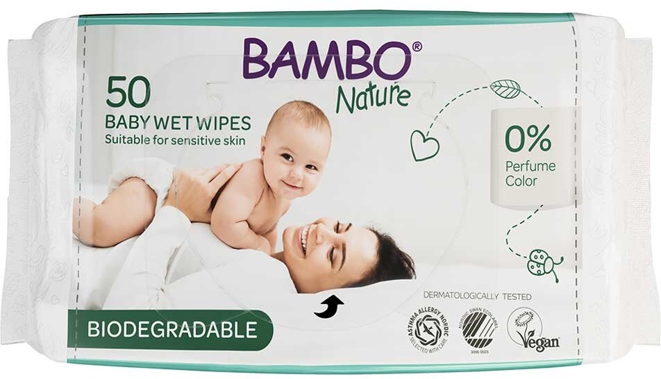 Bambo Nature Feuchpflegetücher biologisch abbaubar, 700 Stück