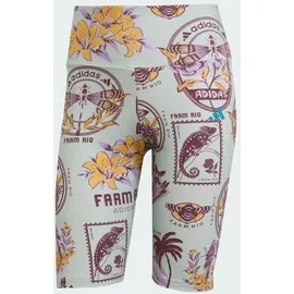 adidas X Farm Radlershorts grau|violett|gelb XL