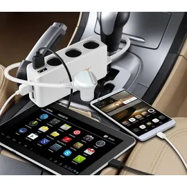 Technaxx Autoladegerät 4-Port USB & 3-Buchse TE11