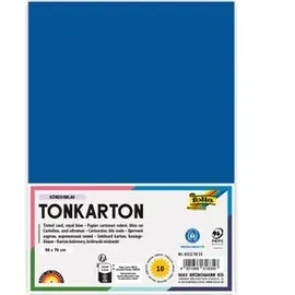 Folia Color-Bastelkarton 220 g/m2 50 x 70 cm 10 Bogen königsblau