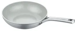 Berndes Wok, Aluminium/Edelstahl, b.nature Quarzversiegelung, Nachhaltige Wokpfanne frei von Schadstoffen wie PFOA, PFAS und PTFE, 1 Stück