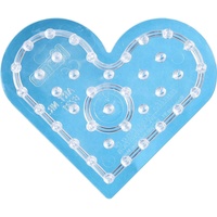 DAN Hama 8231 - Stiftplatte Herz für Maxi-Bügelperlen, transparent