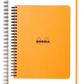Rhodia Spiralbuch Notebook A5+ 80 Blatt kariert