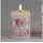 Formano LED-Kerze 7 x 10 cm Weiß/Rosa