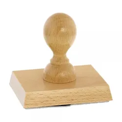 Holzstempel (90x70 mm - 14 Zeilen)