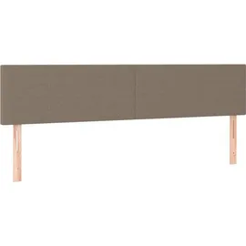vidaXL Boxspringbett 180 x 200 cm Taupe
