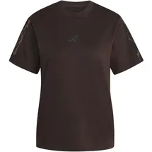 adidas 3-Streifen Leopard Print T-Shirt Aurora Coffee XL