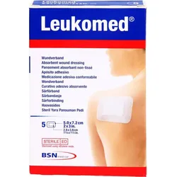 BSN medical LEUKOMED sterile Pflaster 7,2x5 cm Verbandsmaterial 5 ct 