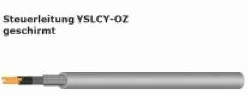 Steuerleitung YSLCY-OZ geschirmt,3x0,75 mm2, flexibel, Bund 100 m