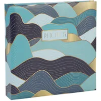 Exacompta 62662E Fotoalbum mit Taschen OCEAN 200 Fotos 10 x 15 cm 100 Seiten Format 22,5 x 22 cm Einband mit matter Laminierung bedruckt mit Trendfarben