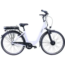 HAWK eCity Wave Black E-Bike Herren & Damen 28 Zoll 7 Gang Nabenschaltung 2XS