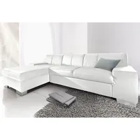 DOMO collection Ecksofa »Star L-Form«, wahlweise mit Bettfunktion weiß