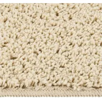vidaXL Shaggy-Teppich 160 x 230 cm Creme
