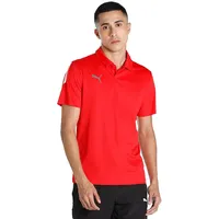 Puma teamLIGA Sideline Poloshirt Herren red/white L