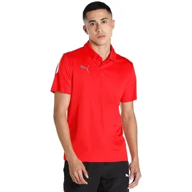 Puma teamLIGA Sideline Poloshirt Herren red/white L