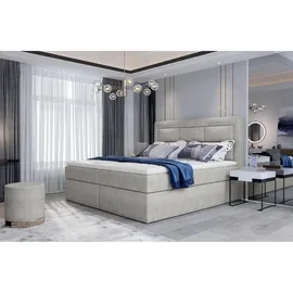 Best For Home Boxspringbett 140-180x200 mit Stauraum, H3 Matratze, Topper &Bettkasten | Dora 21 | 140x200 cm, Schlafzimmer, Betten, Boxspringbetten