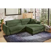 Jockenhöfer Gruppe Ecksofa »Double One L-Form«, mit 2x 120cm breiten, elektromotorischen Relaxfunktionen, grün