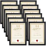 luxuskollektion Bilderrahmen klassisch schwarz 21x29,7 cm 12er Set