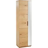 Linea Natura Garderobenschrank, - 60x202x38 cm, Beimöbel erhältlich, Holzmöbel, Garderoben Holz, Garderobenschränke Holz