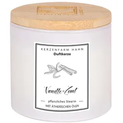 Duftkerze Trendglas - Vanille-Zimt weiß
