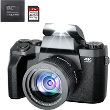 ccn Digitalkamera 4K 64MP Schwarz