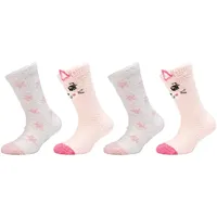 CAMANO 4er Pack camano Cosy Fancy Application Crew Socken