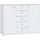 Forte Kommode Tempra 2 108,8 x 85,5 x 34,8 cm Weiß