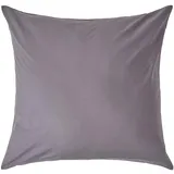 Homescapes - Kopfkissenbezug Fadendichte 200 Anthrazit, 80 X 80 cm