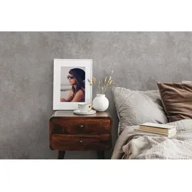 A.S. Création Vliestapete Uni Metallic Grau Braun