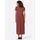 Casual Looks Jerseykleid Shirtkleid Unifarben Rotbraun 42