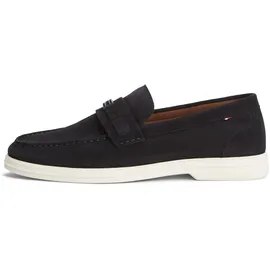 Tommy Hilfiger Light Suede Flag Hardware Loafer Herren Blau 44