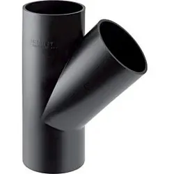 Geberit Pe Abzweig 365125161 DN 70/70, 45Grad, PE-HD