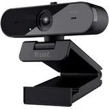 Trust TW-250 QHD Webcam 2560 x 1440 Pixel Standfuß, Klemm-Halterung