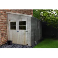 TIMBELA Anbau-Gartenhaus 2,97 x 2,00 m Natur