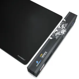 Titanwolf Gaming Mauspad, XXXL Speed Mousepad 1200 x 600 mm, Geschwindigkeit & Präzision, Schriftzug Alpha
