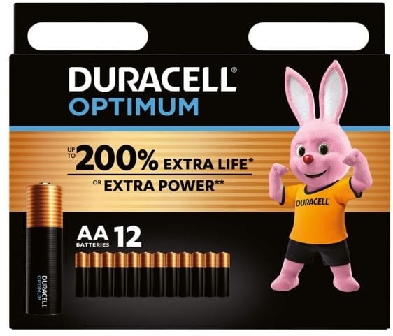 Preisvergleich Produktbild 12er-Pack Batterien »Optimum« Mignon / AA, Duracell