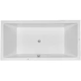 Duravit Whirlpool Starck 1800x900mm Einbauversion mit zwei Rückenschrägen, Airsystem