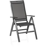 Kettler Legato Curve Silver Line Klappsessel 65 x 69 x 115 cm anthrazit