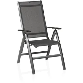 Kettler Legato Curve Silver Line Klappsessel 65 x 69 x 115 cm anthrazit