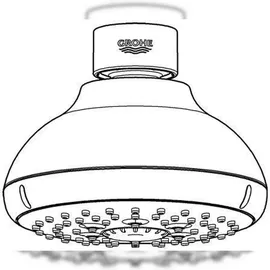 Grohe Tempesta 100 Kopfbrause 4 Strahlarten, 27606001