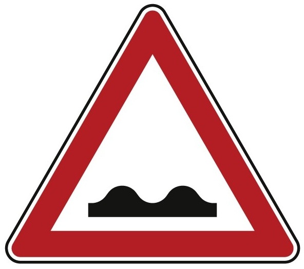 Verkehrszeichen Nr. 112 Unebene Fahrbahn