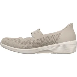 SKECHERS Ballerina SKECHERS "ARYA", Damen, Gr. 37, natur, Textil, Schuhe Ballerina, Freizeitschuh, Schlupfschuh mit Handsfree Slip-Ins Funktion