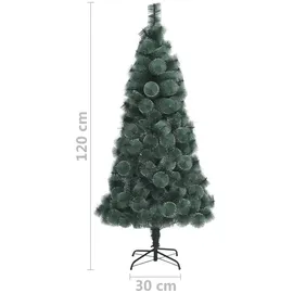 vidaXL Künstlicher Weihnachtsbaum mit Ständer Grün 120 cm PET